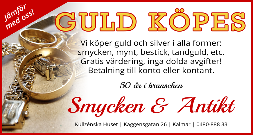 Annons guld köpes